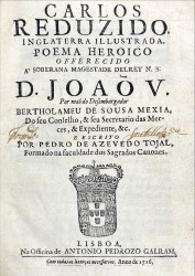 CARLOS REDUZIDO INGLATERRA ILLUSTRDA. POEMA HEROICO...